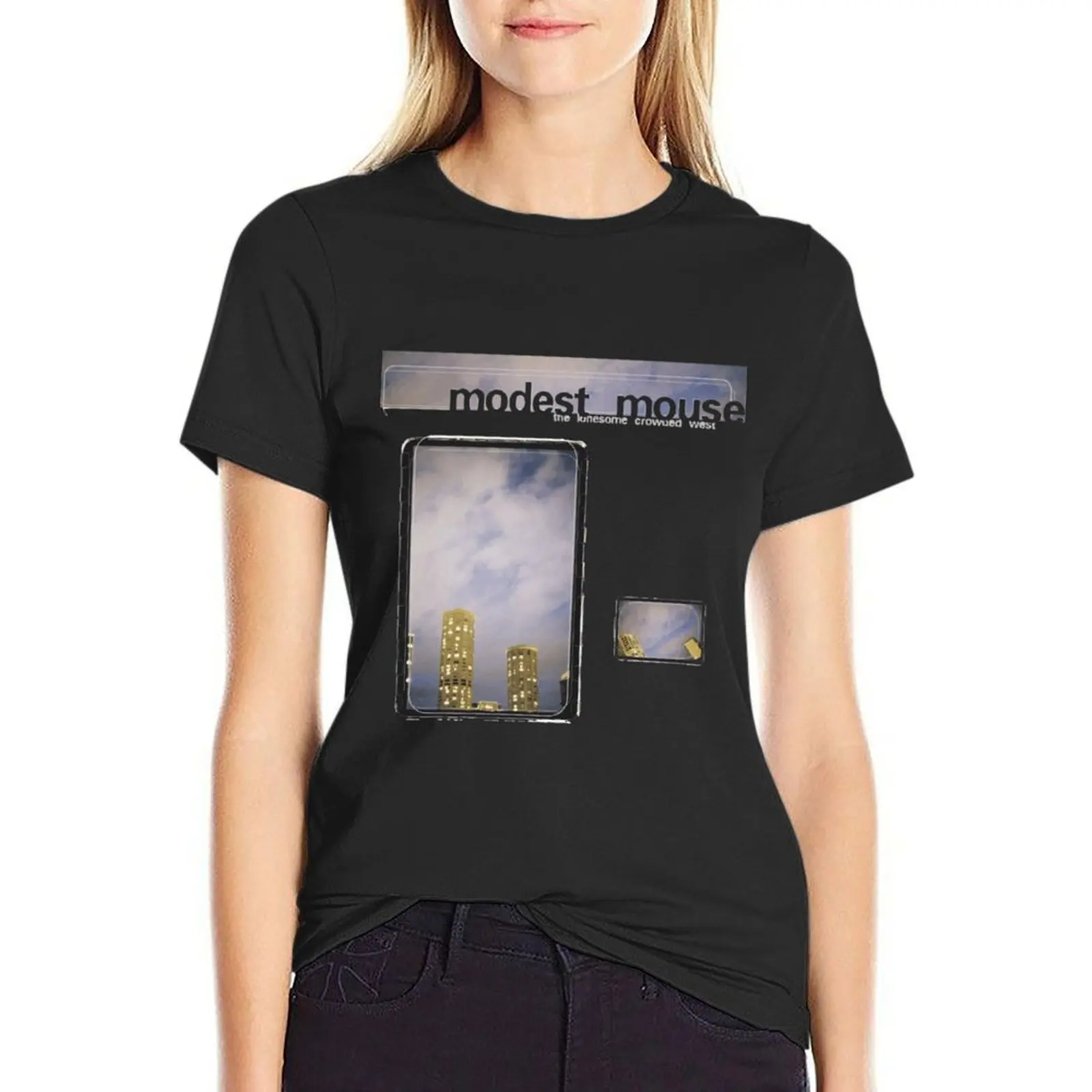 Modest Mouse - The Lonesome Crowded West Essential . T-Shirt kawaii clothes Short sleeve tee summer clothes for Women