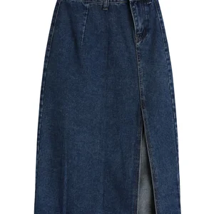 8 en çok satılan, saia midi jeans com crack №8