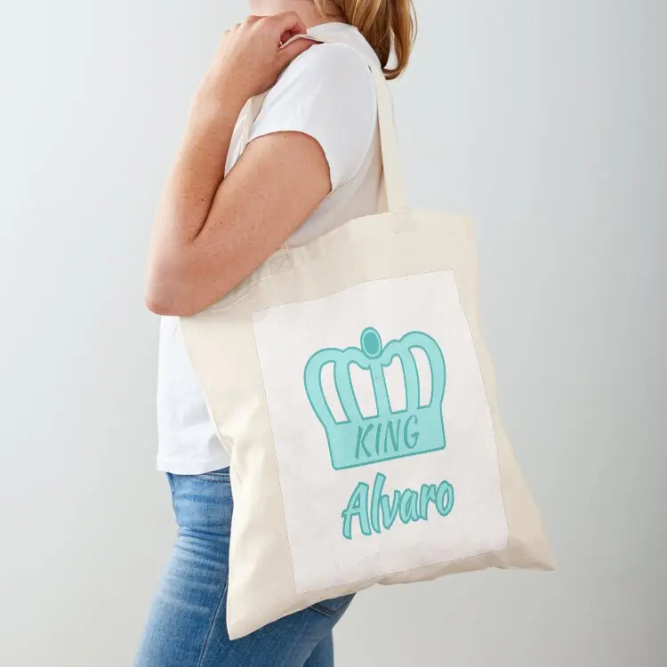 Baby Alvaro is the new King in the family Tote Bag Gift bags reusable shopping bags eco bag folding Custom bag
