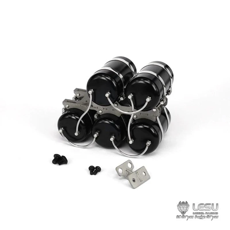 LESU G-6120 1/14 Modello di Camion Simulazione Metallo Serbatoio del Gas Accessori Tamiya Camion di Trazione Camion di Fango Modifica di Aggiornamento o FAI DA TE
