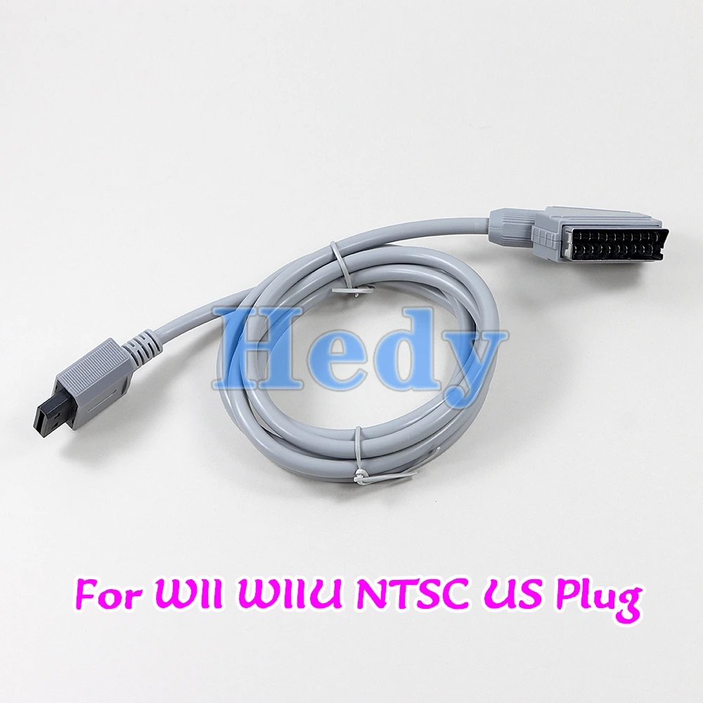 1PC For WIIU WII U NTSC Cable 1.8m RGB Scart Cable HD HDTV AV Cord PAL Cable For WII NTSC Console Video TV AV Cable view 2