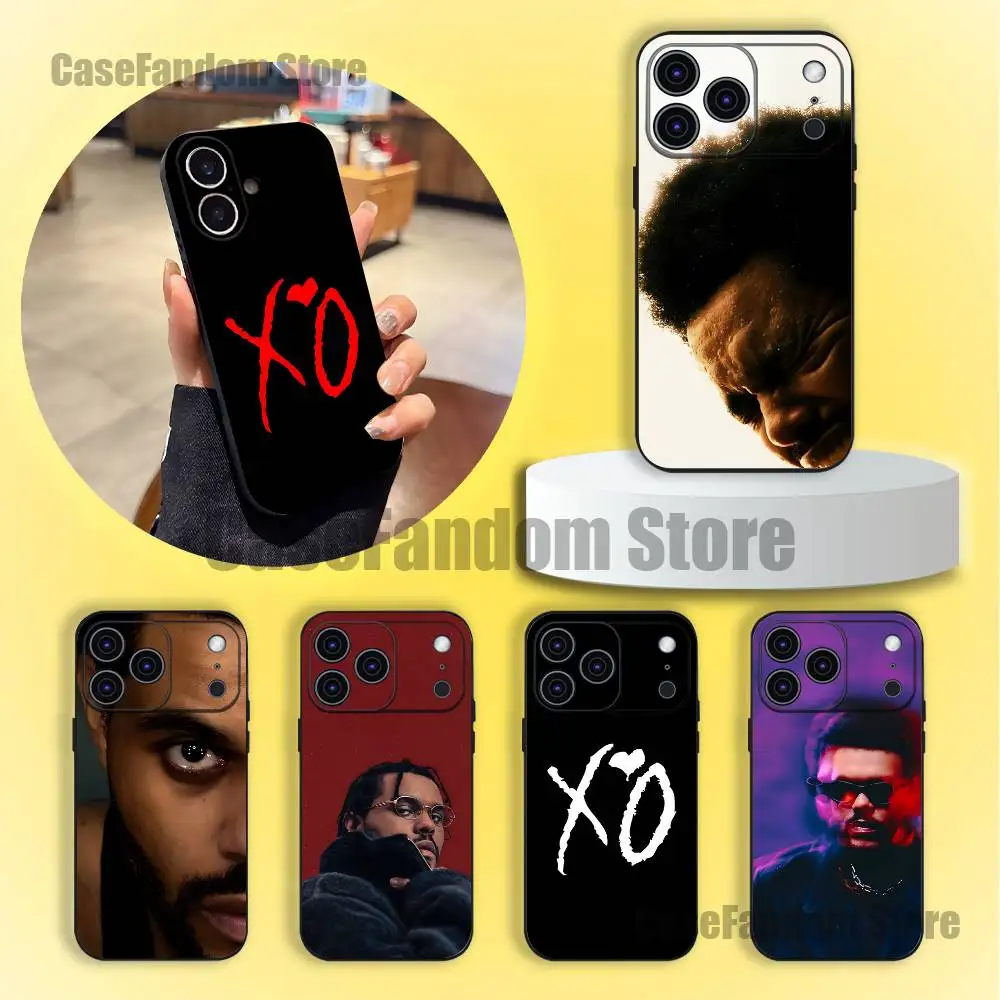 

The W-Weeknd XO Phone Case For iPhone 17,16,15,14,13,12,11,Pro,Max,Plus Black Soft Cover
