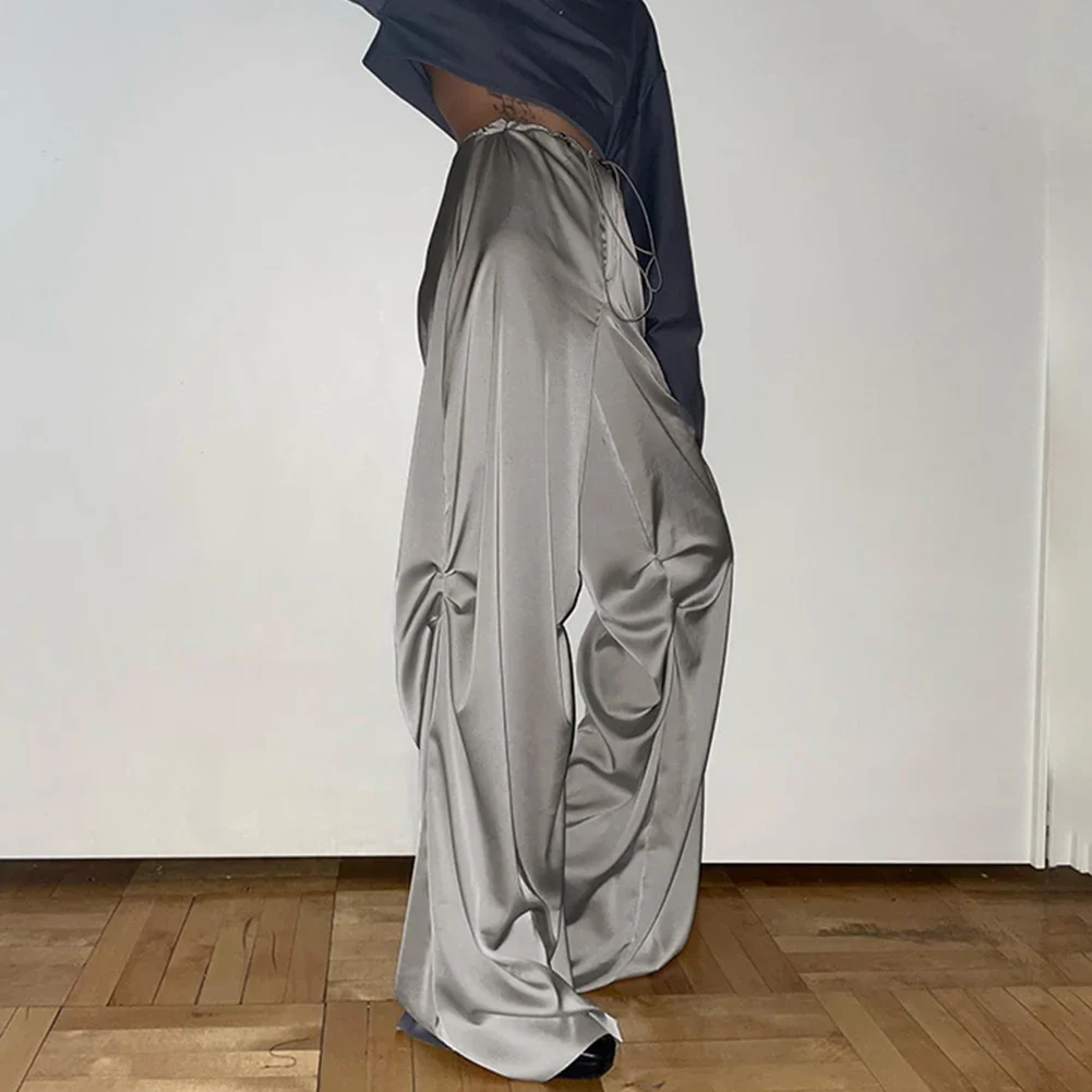 

For Daily Wear Loose Elegant Trousers Autumn Draping Trousers For Daily Activities Comfortable Low Waist Trousers