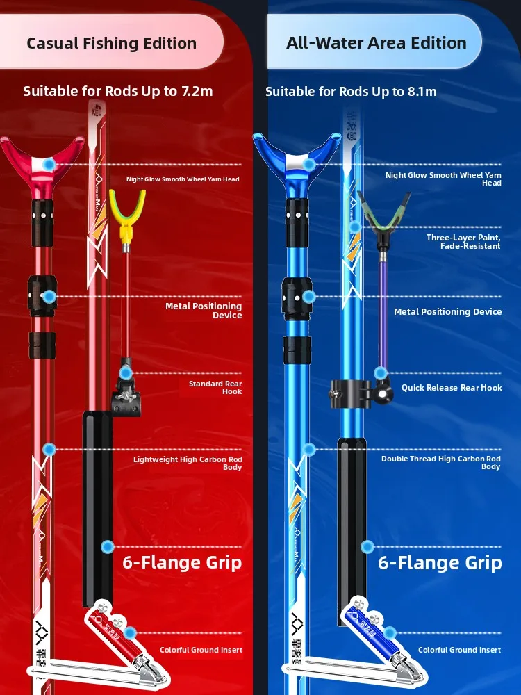 

Ultra Hard Carbon Fiing Rod Stand Fiing Platform Braet Fi Box Support Pole Fiing Gear Outdoor Cam Travel Supplies