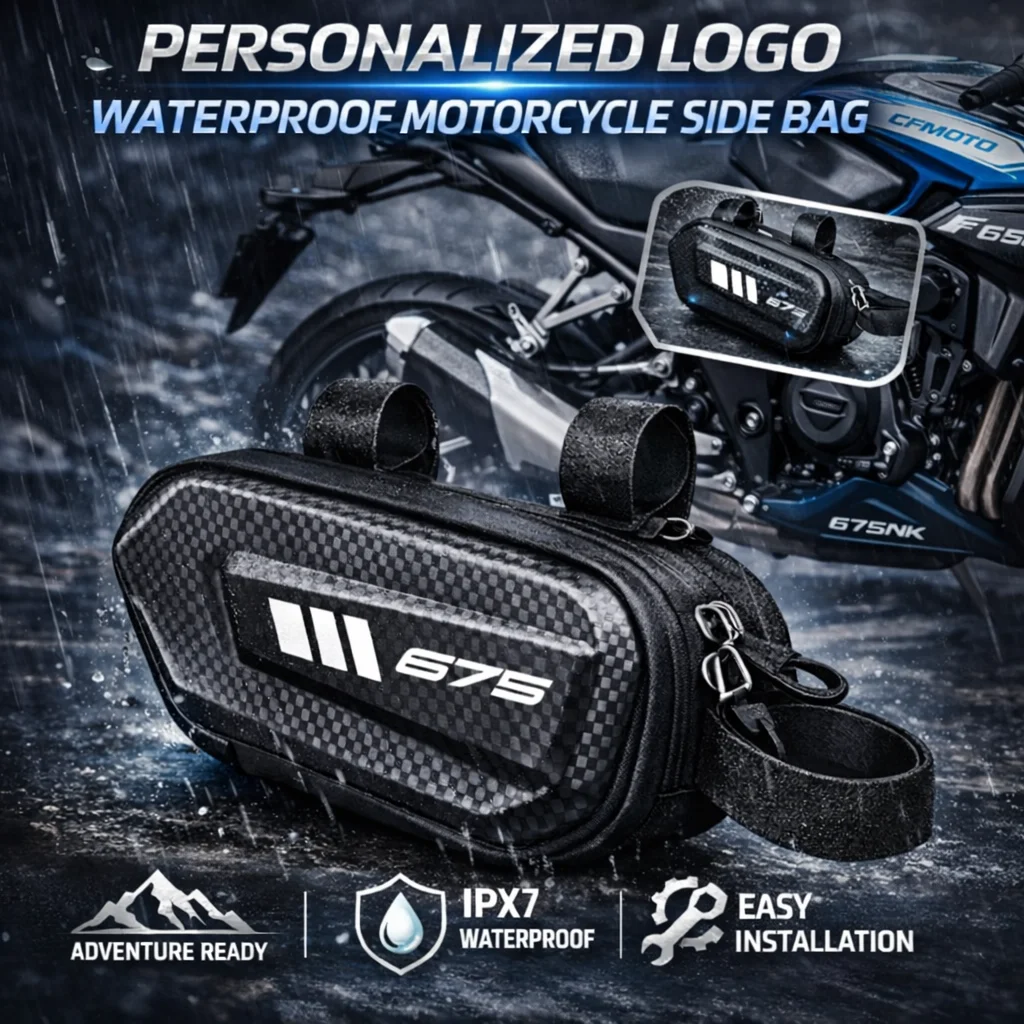 

Для мотоциклов CFMOTO 675NK, 675SR, 675SR-R, 675SR, SR-R, NK: Боковая сумка с индивидуальным логотипом, водонепроницаемая, жесткий корпус, седельная сумка