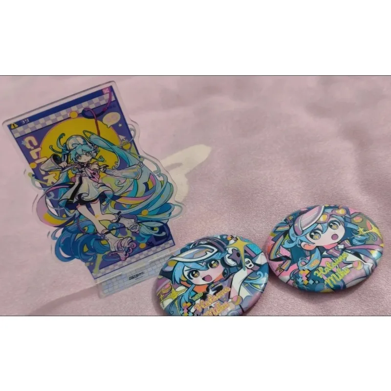 하츠네 미쿠 아크릴 스탠드 피규어 배지 하츠네 미쿠 프로젝트 DIVA 애니메이션 주변기기 귀여운 만화 창의력 데스크탑 장식품 New