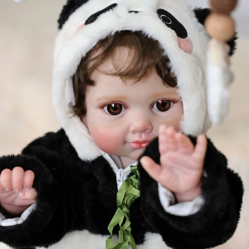 Cloveray 20 inch Full Body Vinyl Realistic Reborn Baby Doll Doll Head Adjustable 35° Vertically,360° Horizontally Kid Xmas Gift