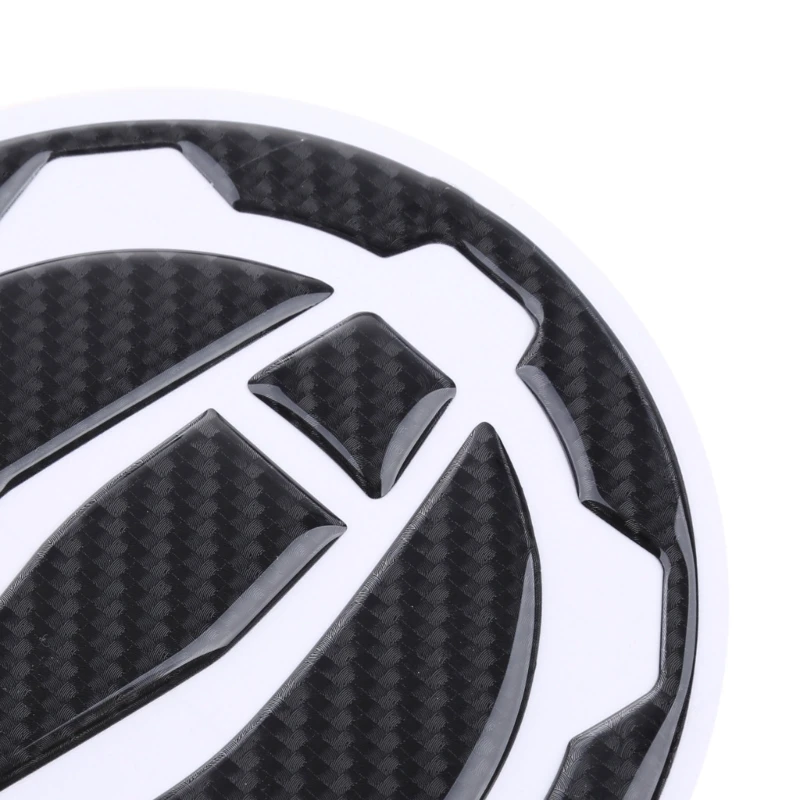 Carbon Fiber Motorcycle Gas for Tank Caps Pad Cover Sticker Decals Diameter 12cm/4.72-inch for Z900 Z400 Ninja 400 Ninja