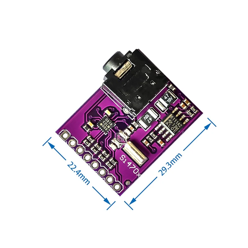 N75R-3X Si4703 Placa de evaluación sintonizador FM Módulo de procesamiento de datos de transmisión de Radio Digital para AVR ARM PIC con pines
