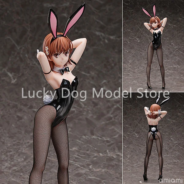 

БЕСПЛАТНО Оригинал: B-стиль Toaru Kagaku no Railgun T Mikoto Misaka Bunny 1/4, ПВХ фигурка, аниме-модель, коллекция игрушек, кукла