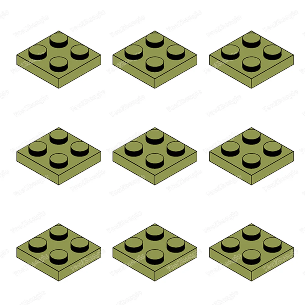 3022 بنة 2x2 نقاط أجزاء اللوحة المنخفضة Moc اكسسوارات نموذج أرقام مشاهد سلسلة عسكرية مكون هدايا الطفل لتقوم بها بنفسك اللعب
