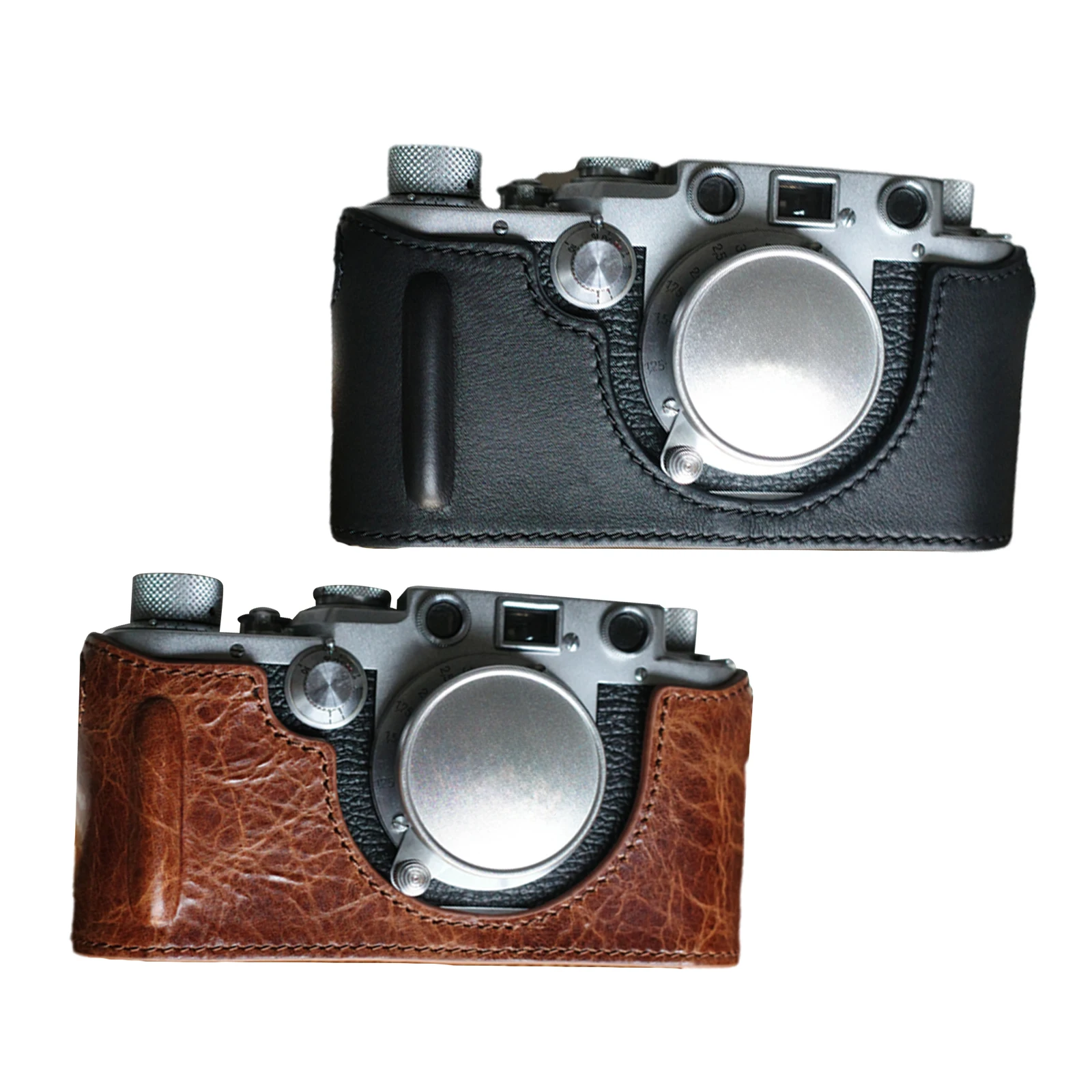 Genuine Leather Half Case For Leica IIIF 3F IIIC 3C Camera Bag vintage style high quality Cover gift for friends