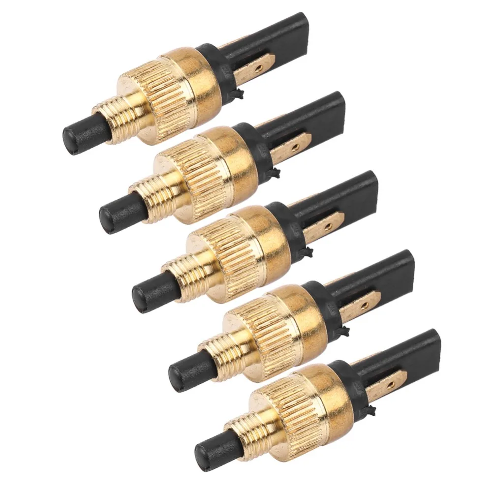 5pcs Durable 6mm Copper Brake Light Switch Front Rear Universal Plug Motorcycle Brake Switch Clutch Switch Plug For Motorbike