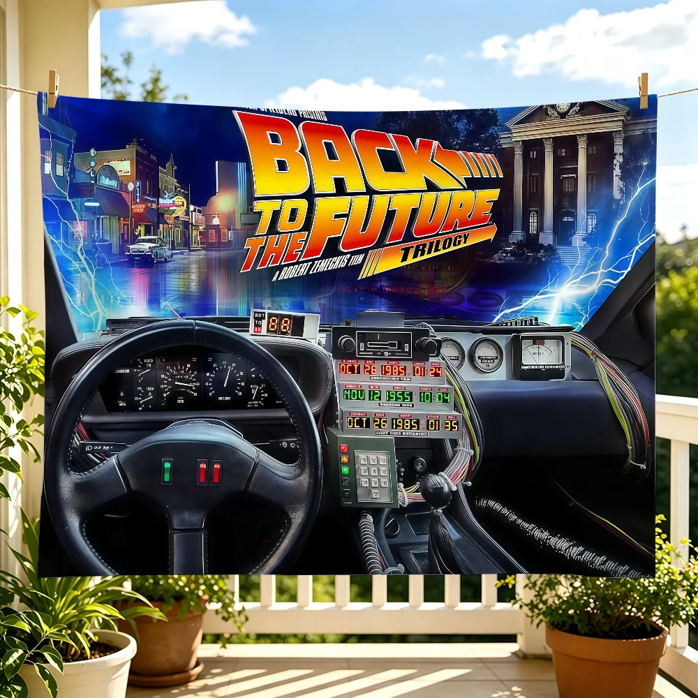 TV B-Back To The F-Future flag For Living Room Home Dorm Decor Wall Outdoor Camping Party Banner Gifts