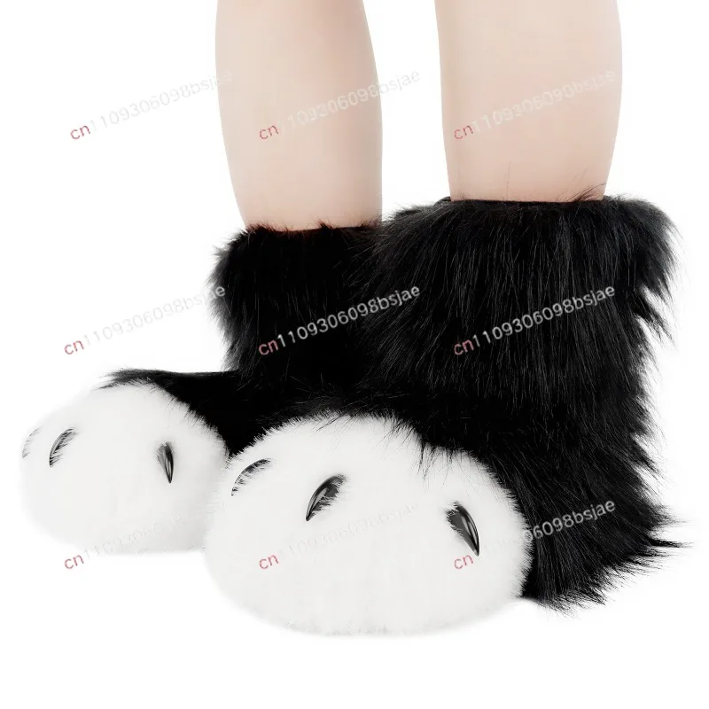 Cross-border plush animal clothing accessories animal feet cute claws handmade glue animal feet comic show cosplay dress up