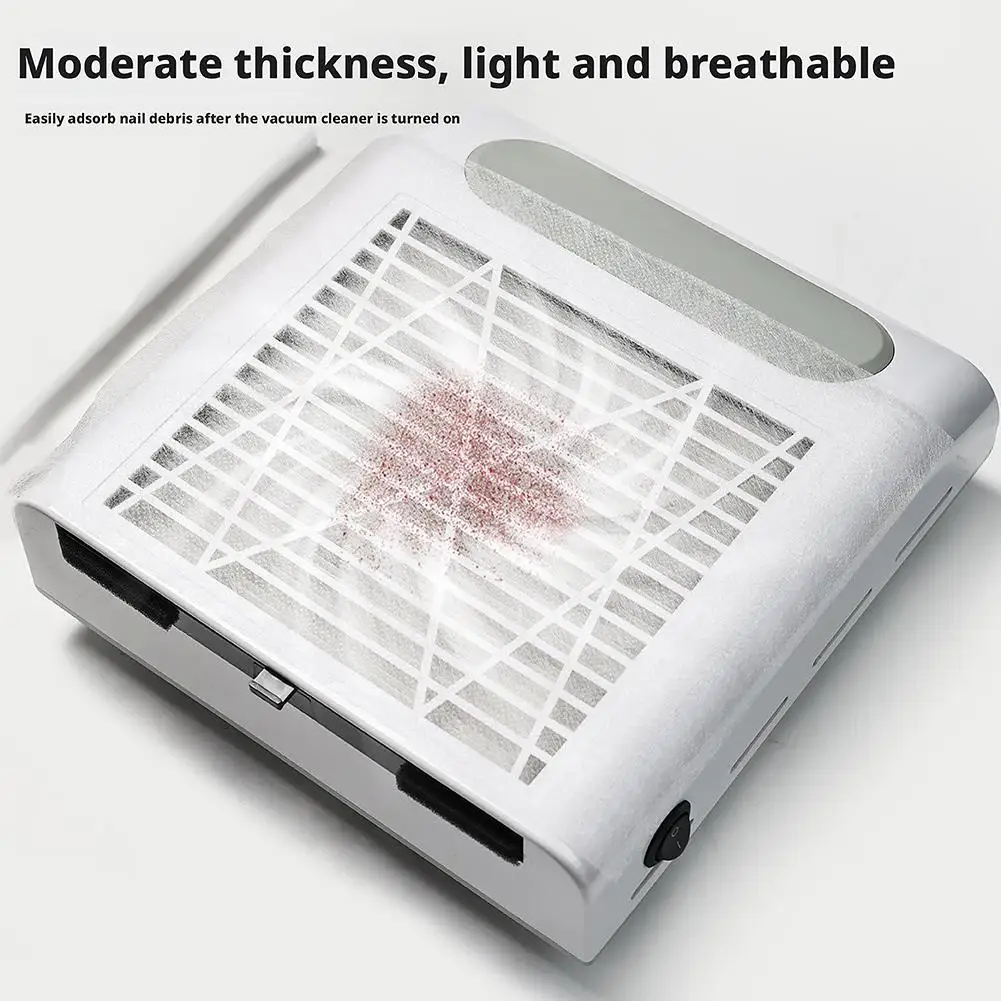 100 pz/set Collettore di Polveri Per Unghie Filtro di Carta di Cotone Sostituire Il Filtro Aspirapolvere Per Unghie Tessuti Non tessuti di Carta Accessori Per Manicure