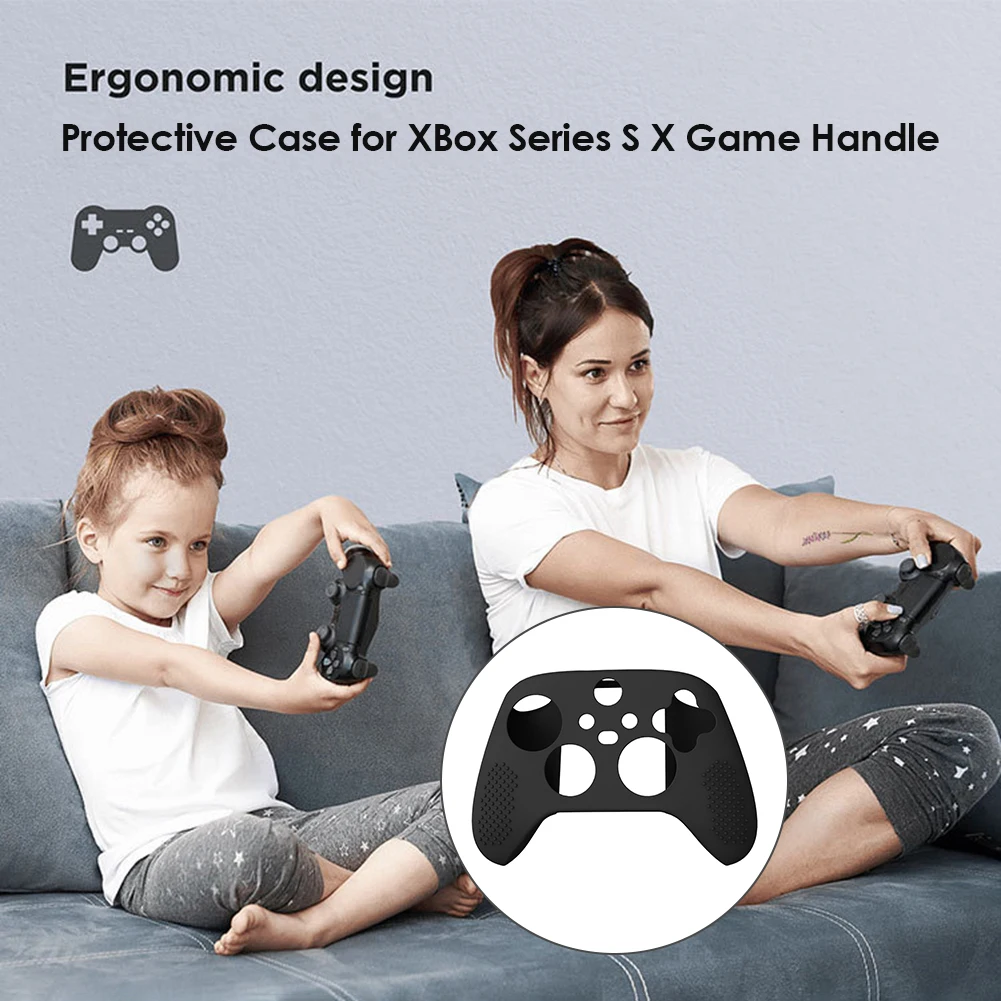 Silicone Skin Case for Xbox Series X/S Controller Anti-slip Protective Cover Soft Protector Guard for Xbox Series X S Gamepads