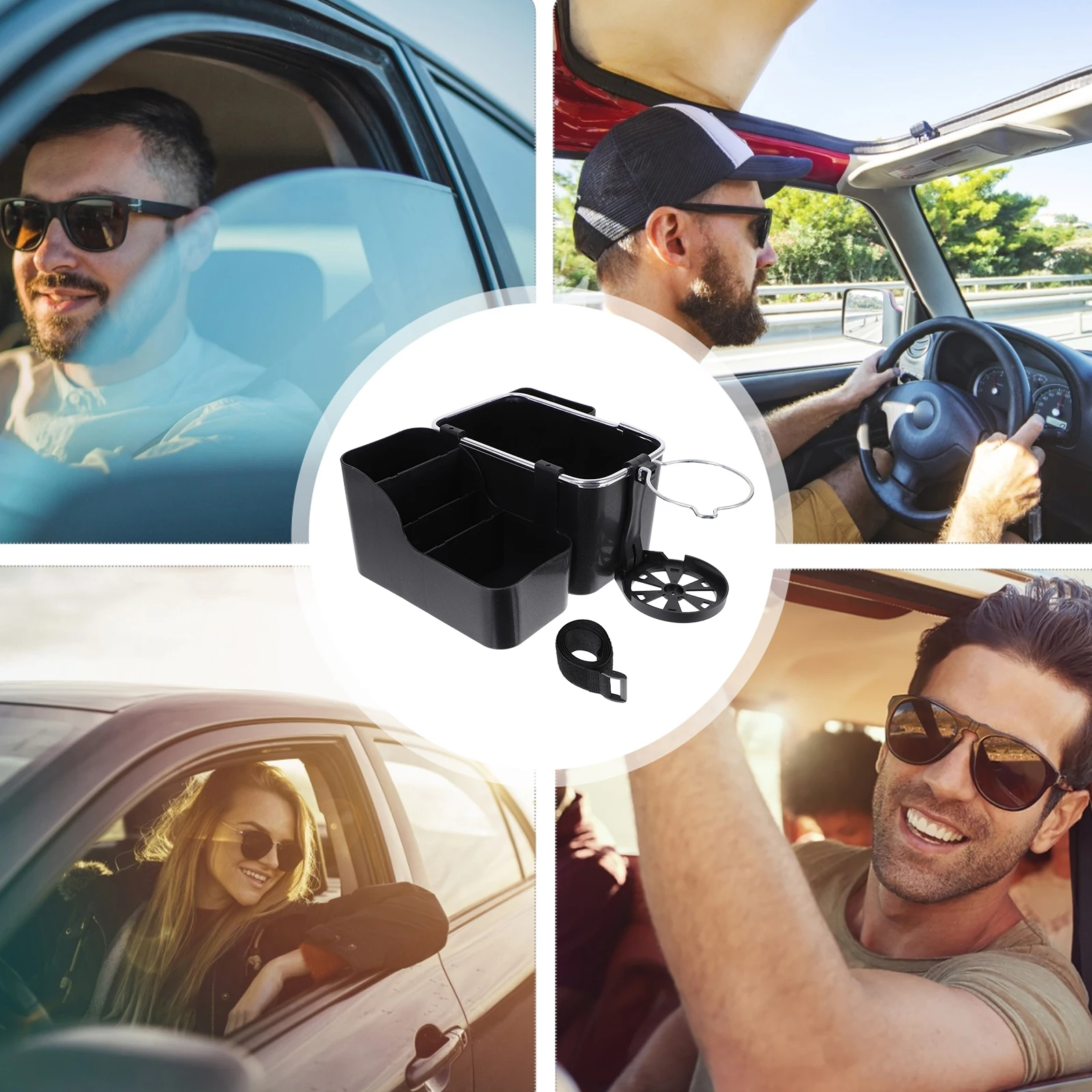 

New 2024 Upgraded Car Storage Box Large Capacity Console Organizer Front Seat Automotive Lightweight
