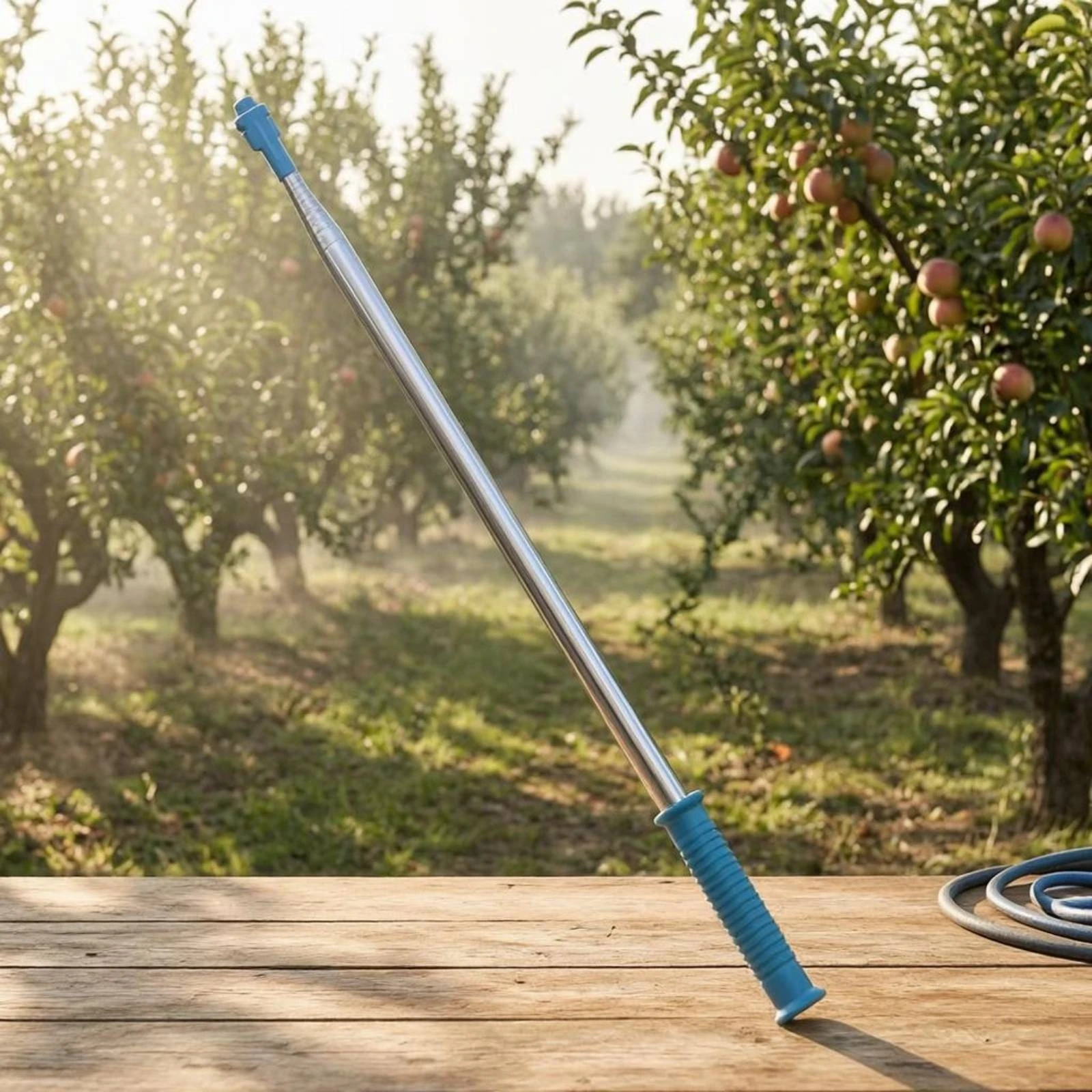Stainless Steel Applicator Rod Sturdy Duty Fruit Tree Spray Pole Telescopic Applicator Pole Accurate Spraying for Gardeners