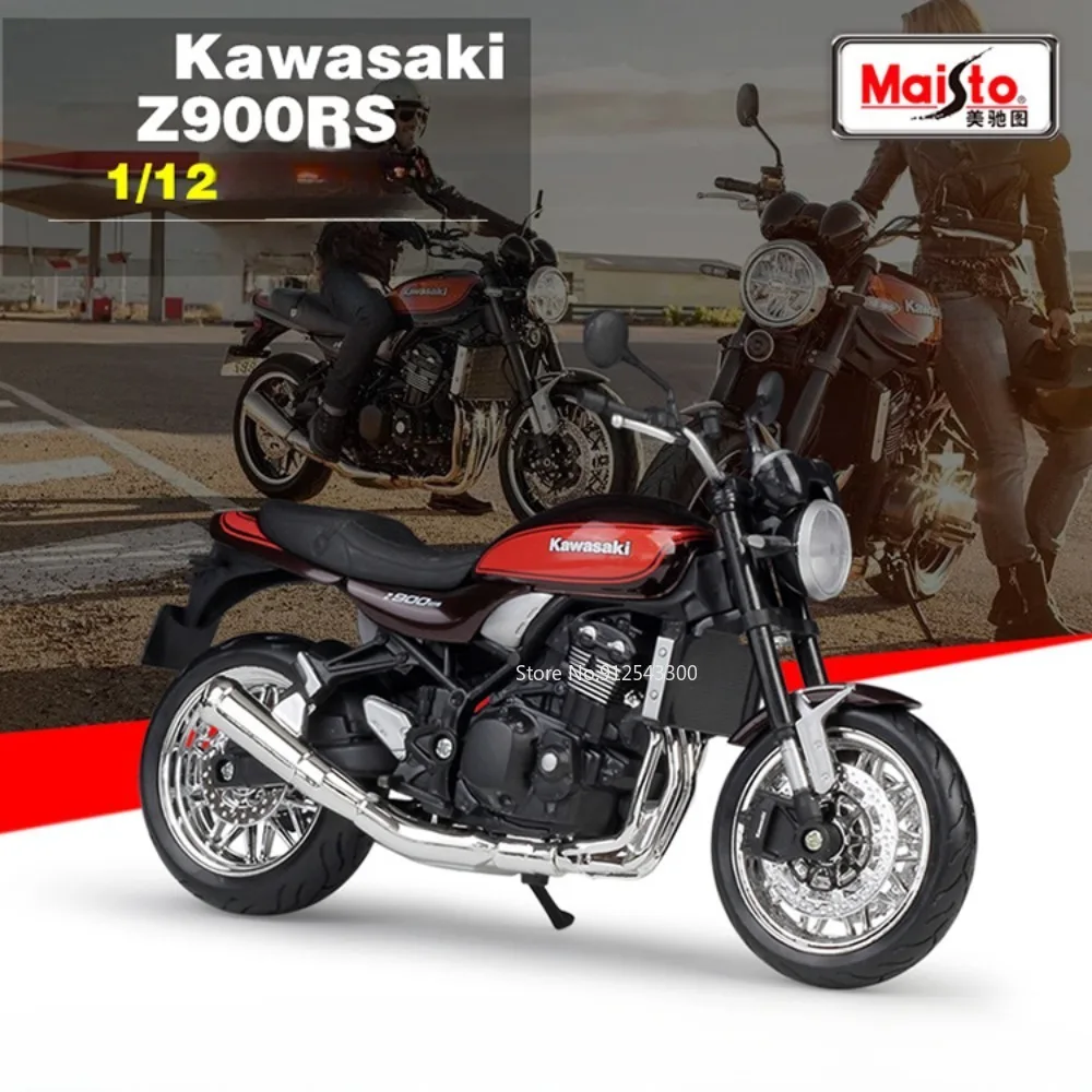 1/12 Kawasaki Z900RS Toy Motorcycle Model Alloy Diecast Static Simulation Model Motorcycle Toys for Boys Birthday Gift Souvenirs