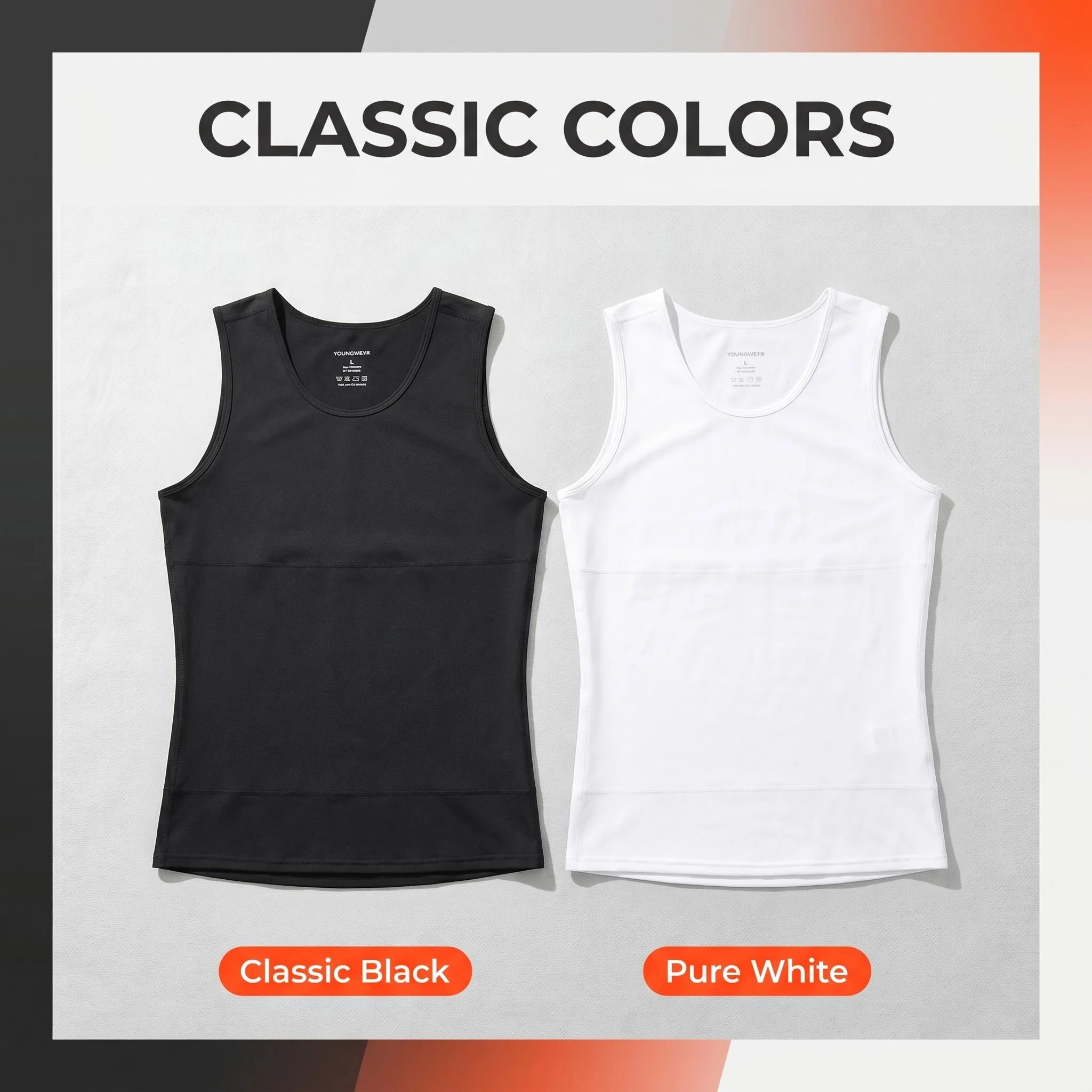 3 Pack Men Compression Shapewear Tank Tops Slim Tummy Control Sleeveless Vests Quick Dry Breathable Stretch Undershirts