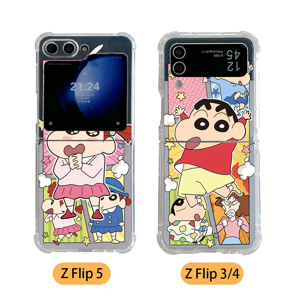 Funny Anime Crayons Shins-chans Phone Case for Samsung Galaxy Z