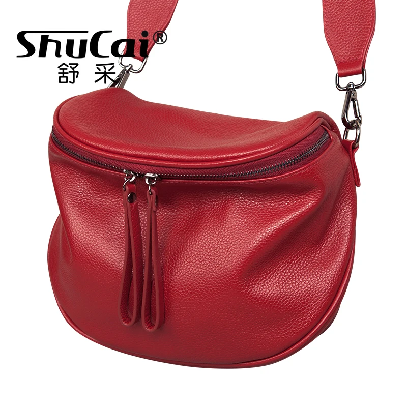 

Genuine Leather Crossbody Bags For Women Shoulder Bag Women's Luxury Handbags Fashion Saddle Bag Female Tote Purse