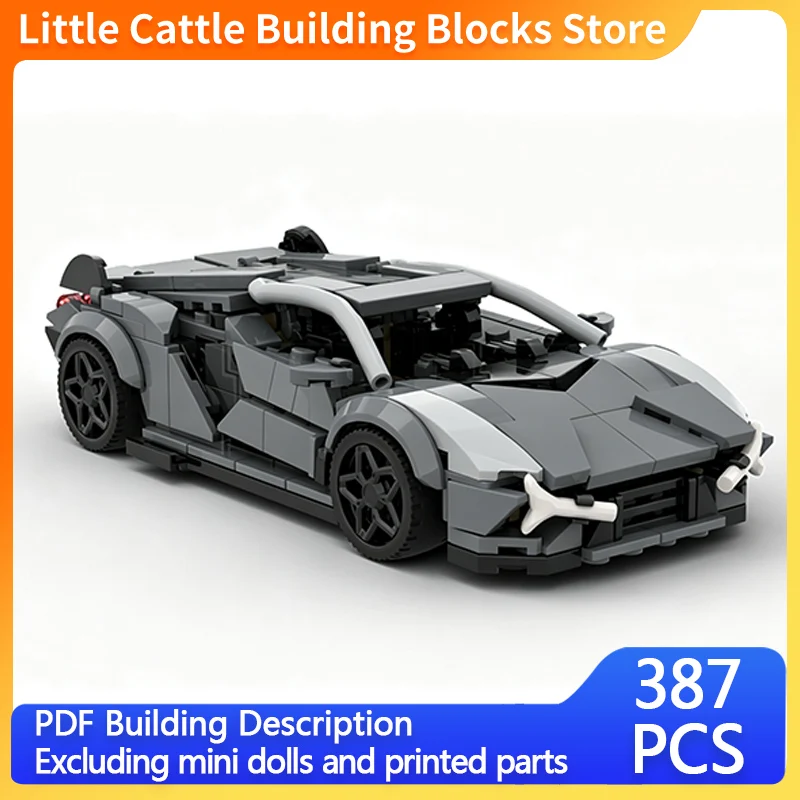 Speed Racing Car Model MOC Building Bricks Hybrid Supercar Modular Technology Gifts Holiday Assemble Toys Suit Display