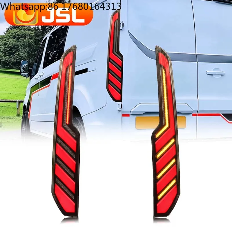 For JSL Car Lights for Ford Tourneo Custom 2016-2022 Transit V362 LED Tail Lamp Dynamic Turn Signal Light Car Taillight Assembly