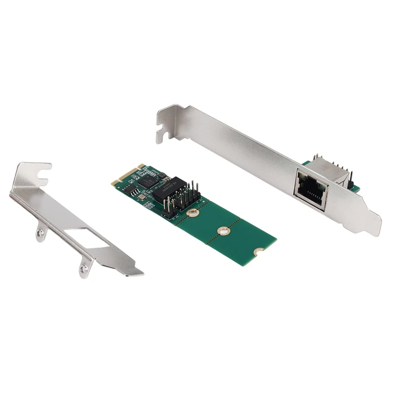 

T44C_2.5G Base-T Гигабитный сетевой адаптер Чип I225 2500 Мбит/с M.2 B/M Key to PCIe 2,5 ГБ Ethernet-карта Карта контроллера локальной сети RJ45