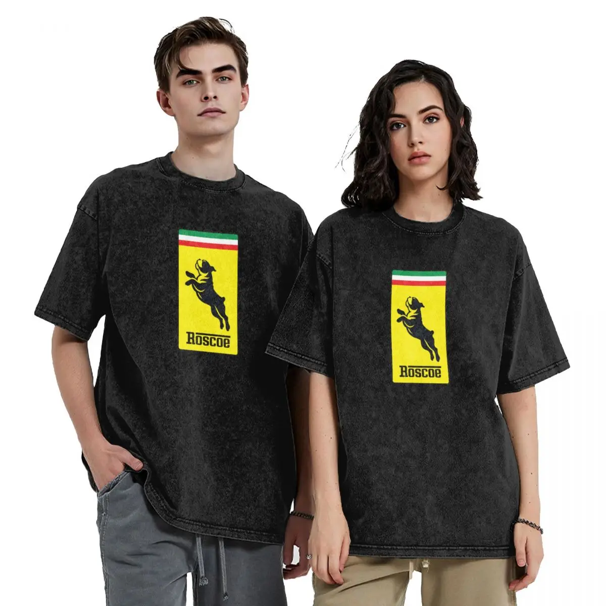 

Roscoe (large) T-Shirt oversized graphic tee boys whites croswit shirt man anime shirts men
