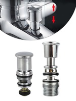 Shower Switch  Valve Spring-Loaded Pull-up Water  Diverter Triple Bathtub  Spring-type Pull Water Distributor  Home Improvement