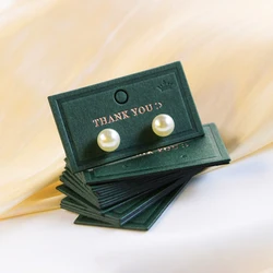 600gsm Dark Green Cardboard with Gold Silver Foil for Jewelry Earrings Accessories Display Card Storage and Customizing