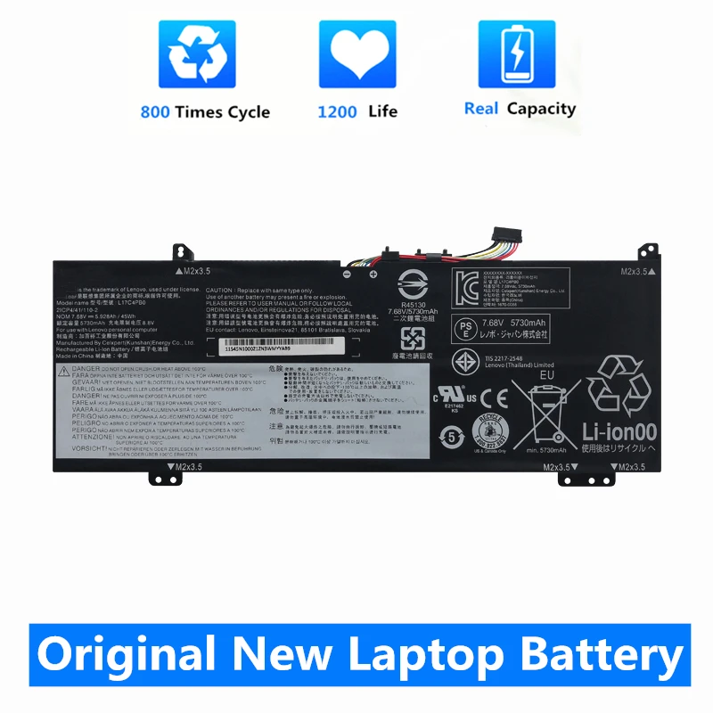 CSMHY Original L17C4PB0 Laptop Battery For Lenovo Xiaoxin Air 14ARR 14IKBR 15ARR 15IKBR Ideapad 530s-14IKB 530s-15IKB L17M4PB0