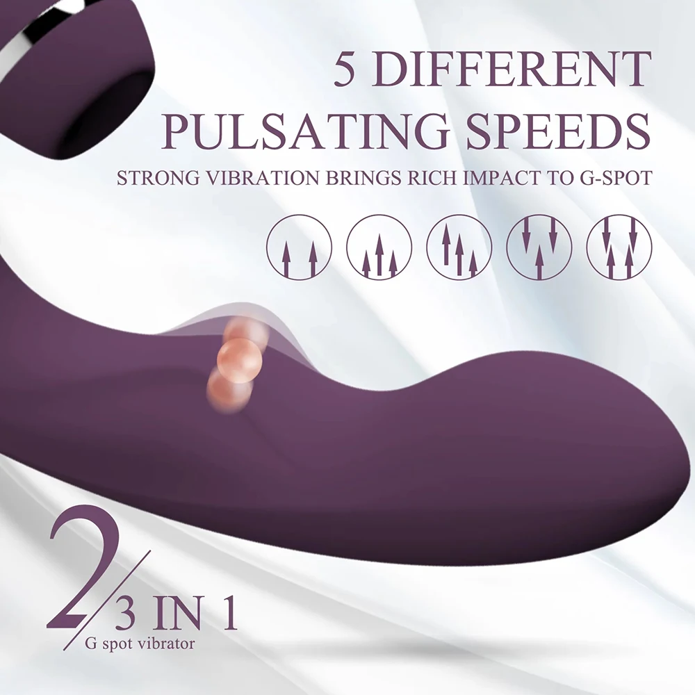 Hannibal Female Masturbator 3 in 1 Clit Sucker Dildo G-Spot Vibrator Sucking Vibrators for Women Clitoral Stimulator Sex Toys