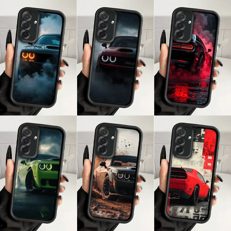 Противоударный чехол для телефона Cool Car C-Challenger S-SRT для Samsung A13 A14 A15 A16 A17 A33 A34 A35 A36 A37 A53 A54 A55 A56 A57 A23 A2