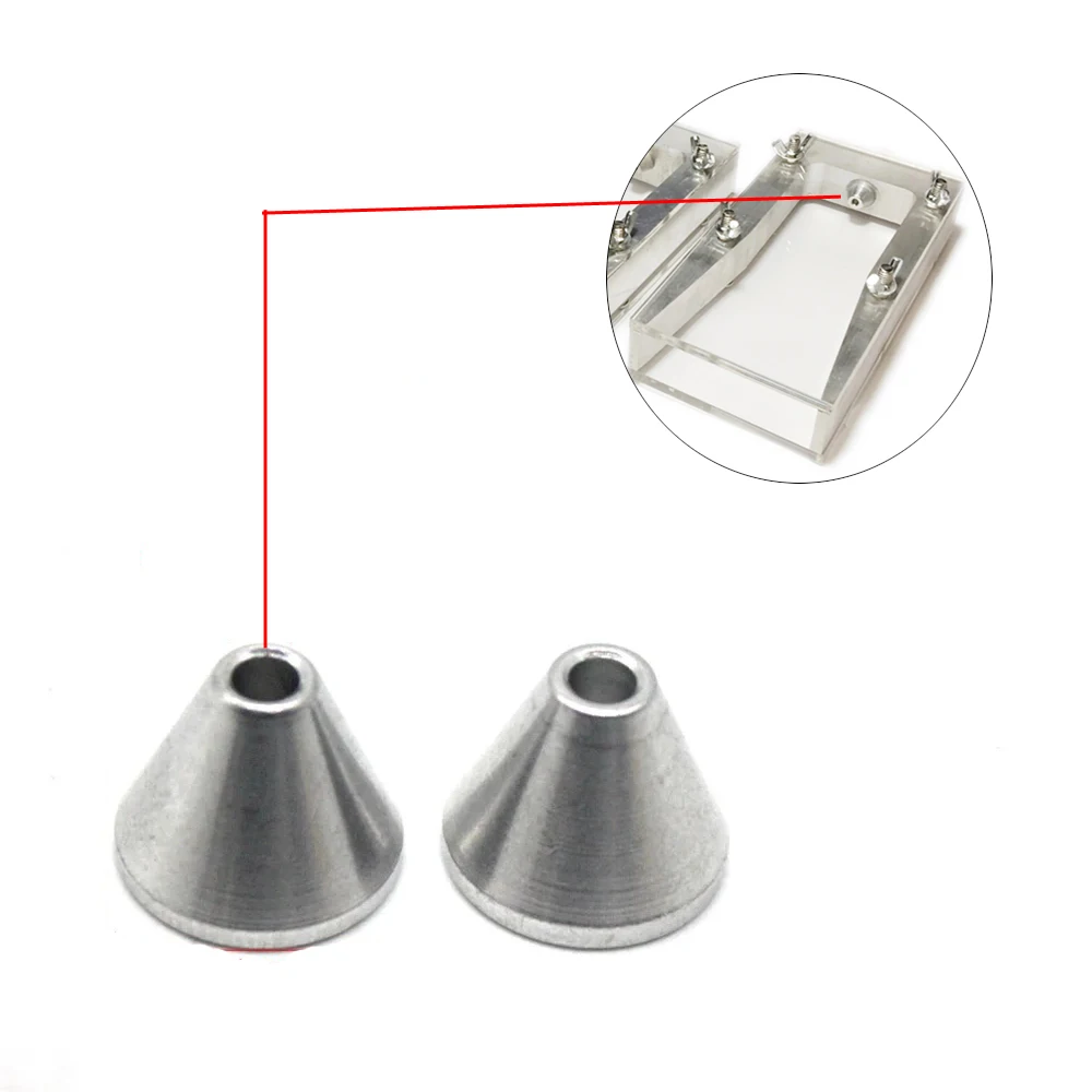 2 Pieces Silicone Molded Beads for Jewelry Casting Mould Frame Copper Aluminum Wax Injection Nozzle Jewellery Making Accessories