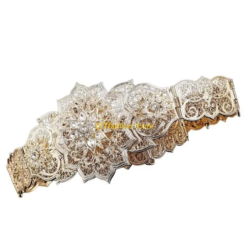 

Y5GC Элегантный пояс Универсальный модный пояс Праздничный пояс Мусульманская свадьба для особых случаев