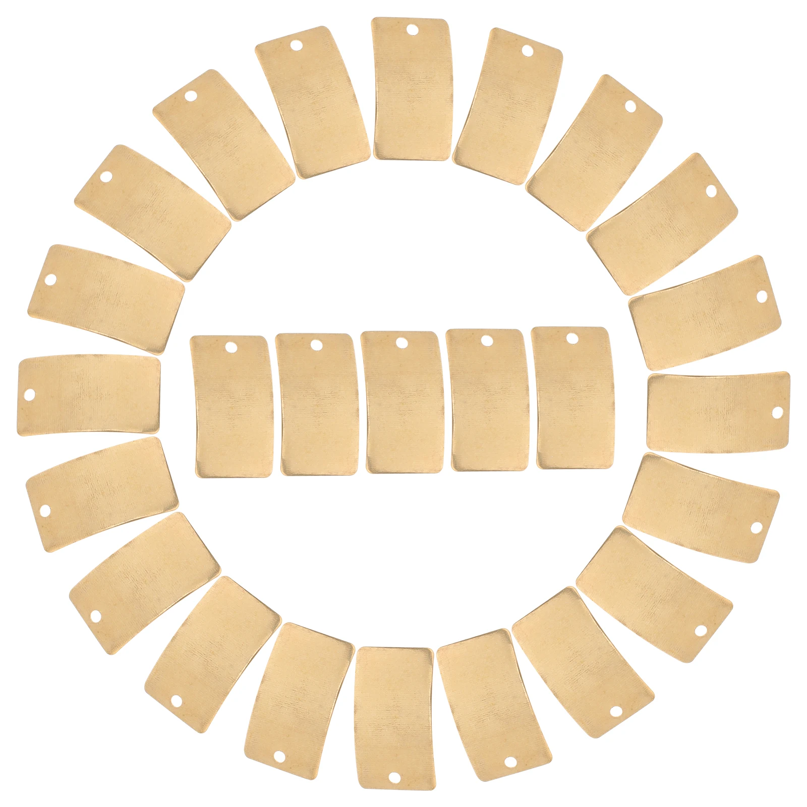 

50 шт., кулон в виде медного ломтика, подвеска, принадлежности для изготовления ювелирных изделий своими руками, висячие изделия с одним отверстием для ожерелья, браслета, брелок для рукоделия