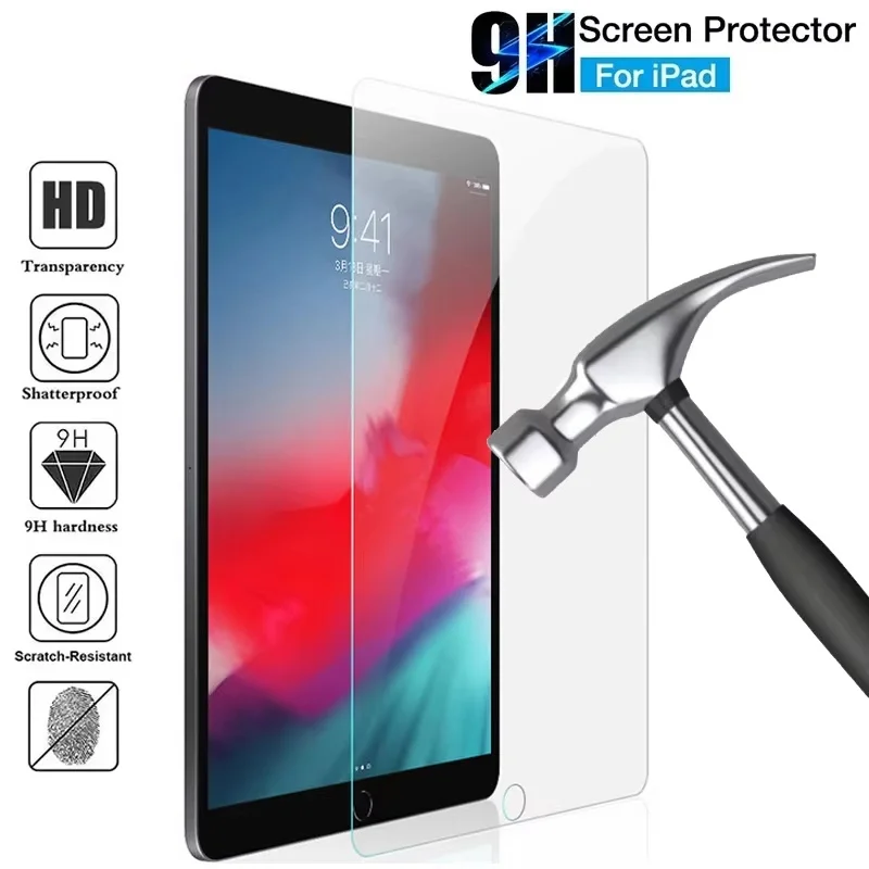 

HD Clear Glass Protector Smooth Touch For iPad Pro 12.9 2022 2021 2020 2018 2017 2015 Protection Tablet Office Drawing Accessory