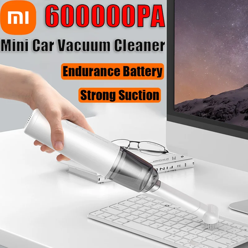 

Портативный автомобильный пылесос XIAOMI 600000PA с мощным всасыванием, перезаряжаемый, для уборки в автомобиле и дома, новинка 2026 года