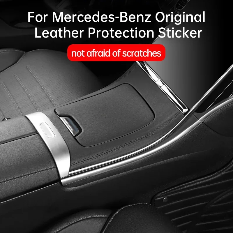 

For Mercedes-Benz C Class W206 GLC C260L C200L C300L 2022 2023 2024 Car Central Control Panel Decal Protective Cover Decoration