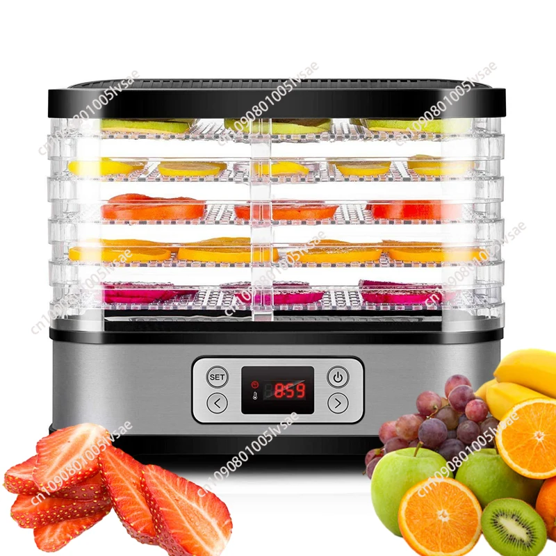 

Commercial Dehydrator Machine Fruit Meat Home Use 5 Plastic Tray Food Electric Lemon Cereal Drying Machine for Spices