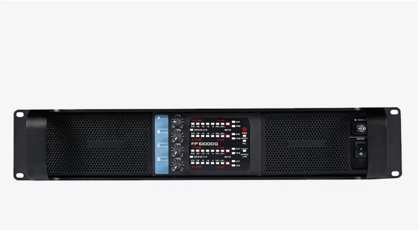 เครื่องขยายเสียงสเตอริโอแบบแชนแนล คลาส D ระดับมืออาชีพ สำหรับดีเจ รุ่น FP 10Q กำลังขับ 10000 วัตต์ (16000 วัตต์)