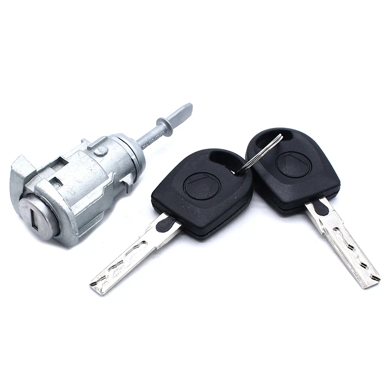 Front Left Driver Side Door Lock Cylinder With 2 Keys 604837167 1U0837167E For Golf 1997-2006 Jetta 1997-2005