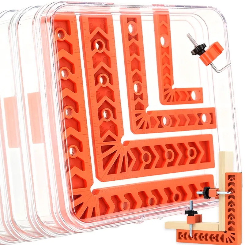 

Прямоугольный локатор 90 ° Зажимы для деревообработки, крепежный зажим L-типа для фоторамок, ящик для хранения, линейка для позиционирования, ручные инструменты