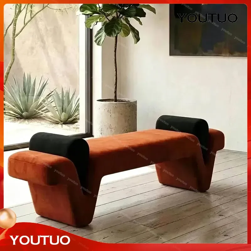 for Luxury Shoe Changing Stool Sofa End Bench Bedroom Clothing Store Dressing Room Ottoman Entry Door Furniture
