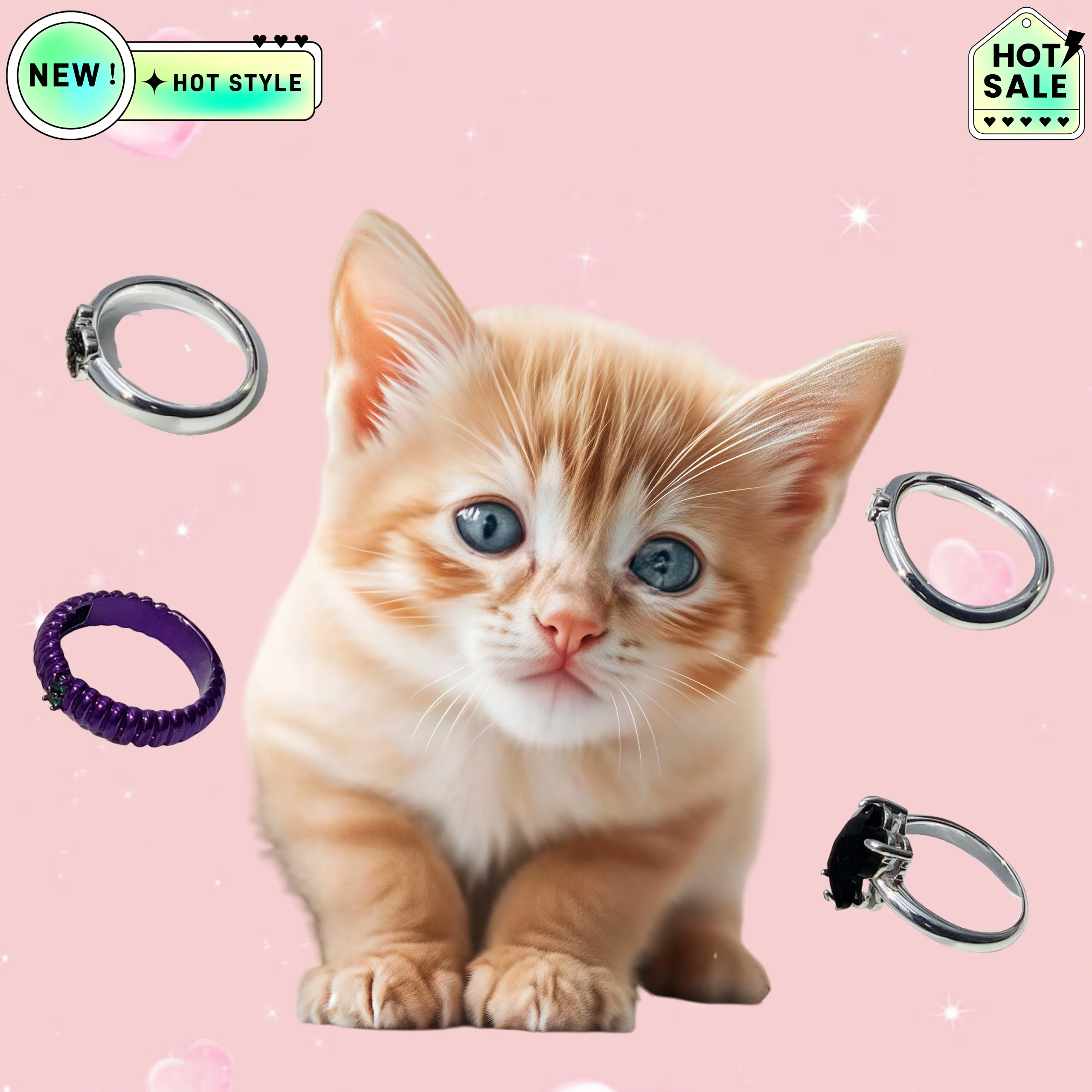 

2025 Hot Selling Brand Women's Bear Ring Fashion Simple High-end Jewelry Suitable for Gift Giving To Friends