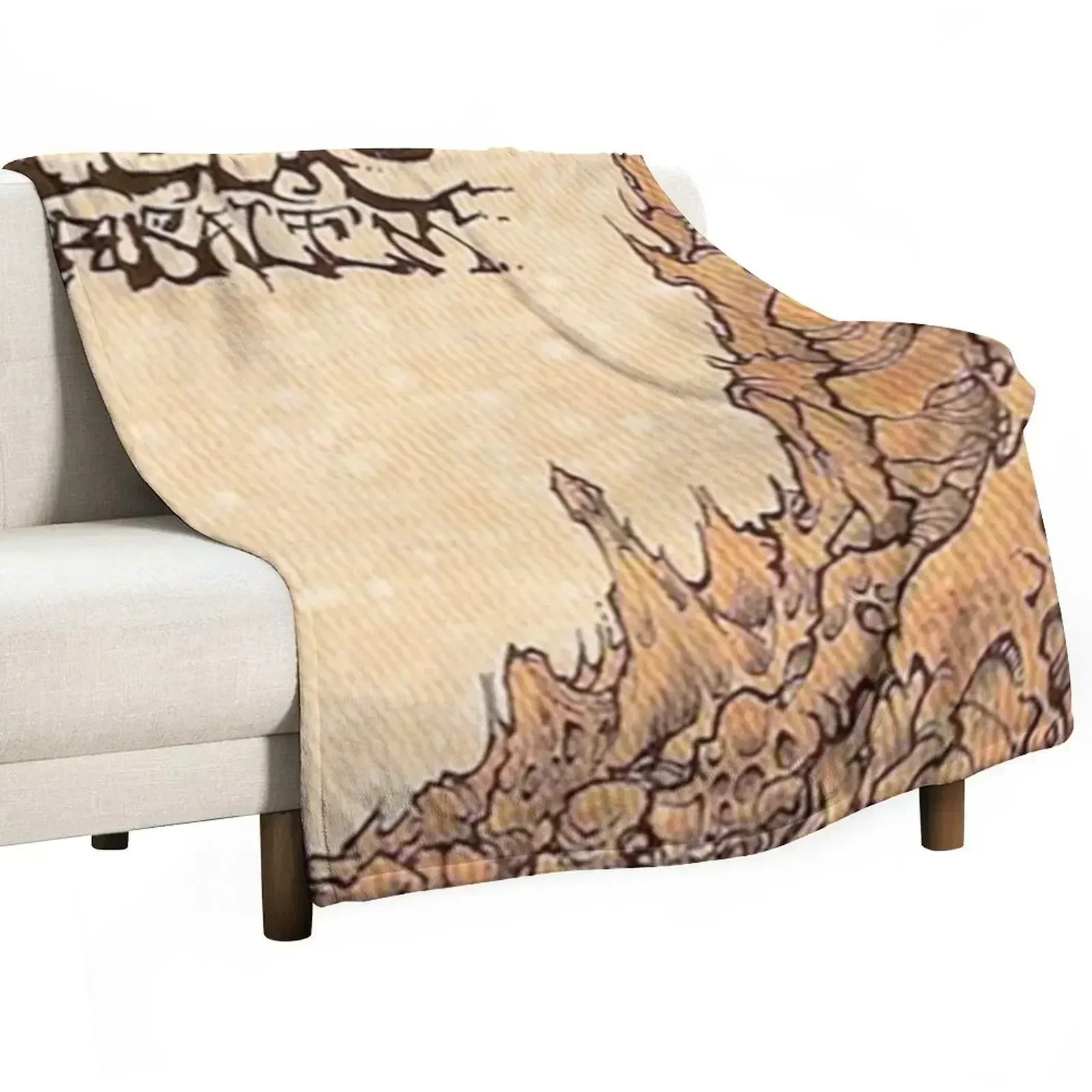 

New Sleep - Jerusalem - Original Dope Smoker Artwork Throw Blanket Flannel Fleece Soft Warm Throw Blanket