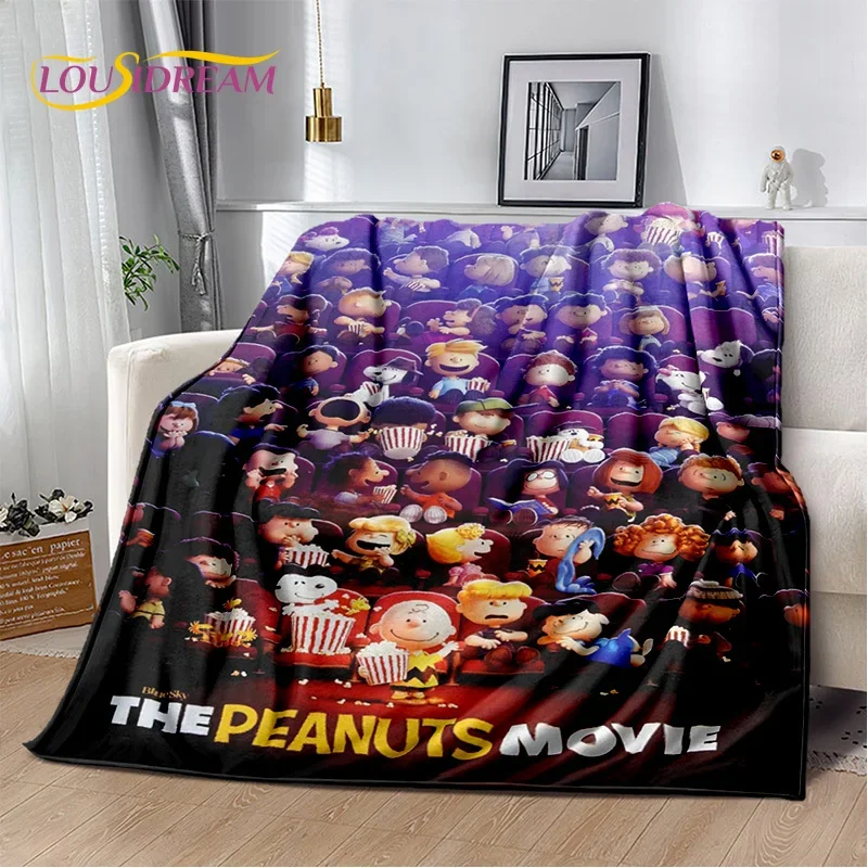 3D Cartoon Snoopy Dog Cute Soft Flannel Blankets,Throw Blanket Comfortable Blanket for Picnic Beds Sofa Home Bedroom Kids Cover